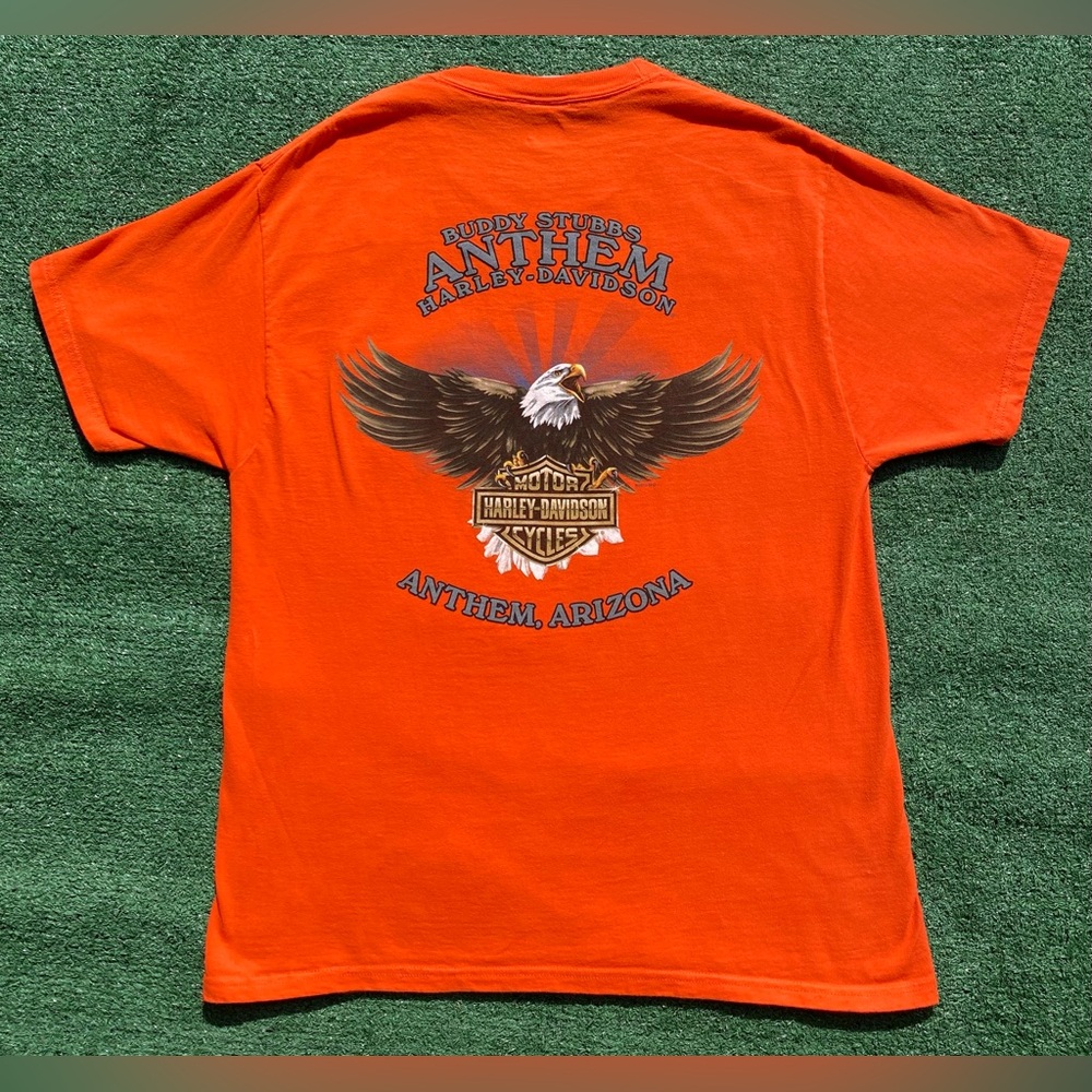 Harley Davidson Eagle Arizona Biker Motorcycle Pocket T-Shirt Men’s Size Medium